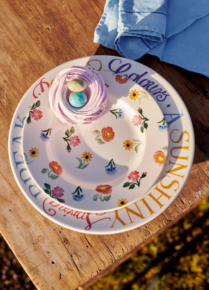 Poppies & Pinks 8 1/2 inch Plate
