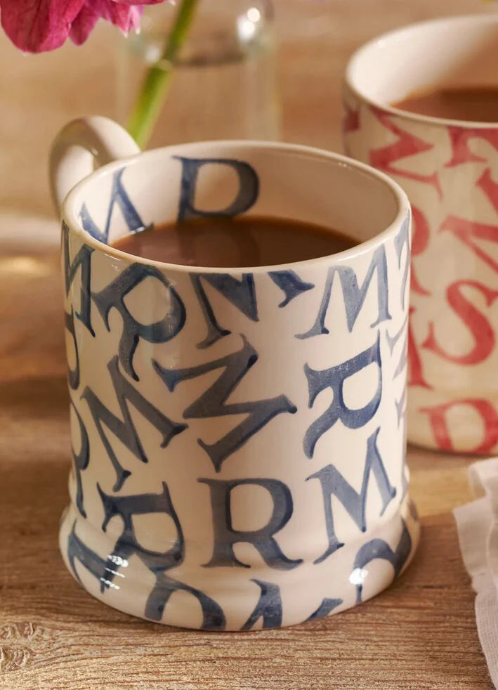 M.R. Blue 1/2 Pint Mug