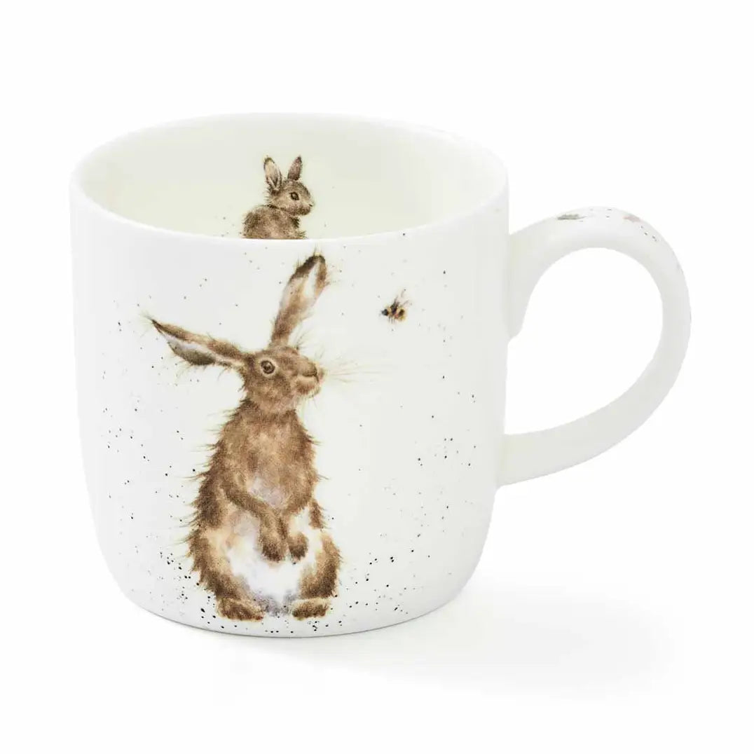 The Hare and the Bee Small Bone China Mug (11oz)
