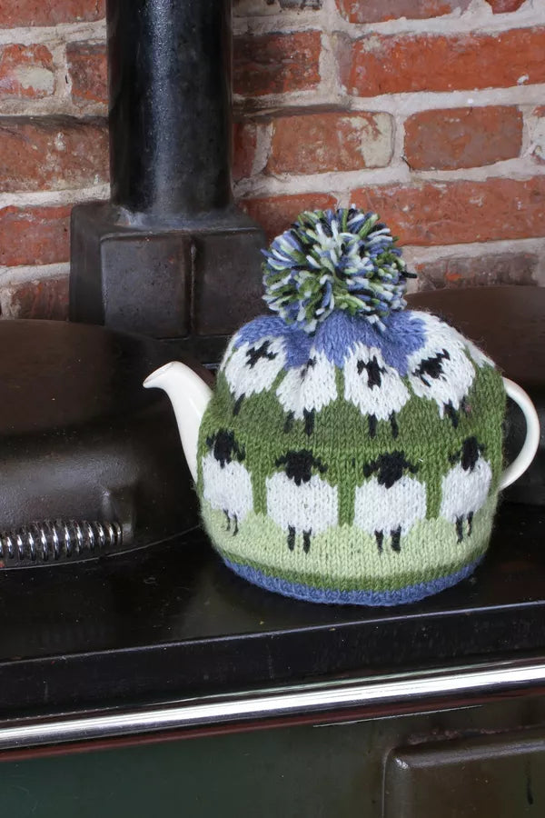 Flock of White Sheep Tea Cosy