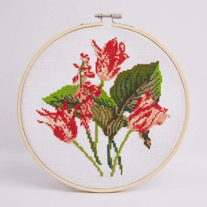 Royal Horticultural Society Tulip Bouquet Cross Stitch Kit (Second-- Dented Packaging)