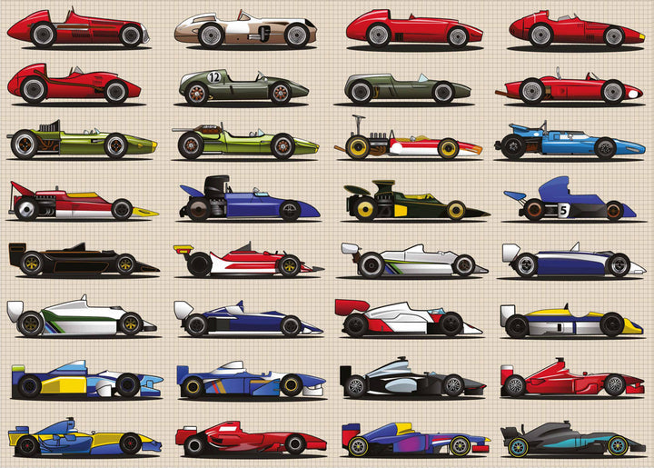 Grand Prix Racing Cars 1000 Piece Jigsaw