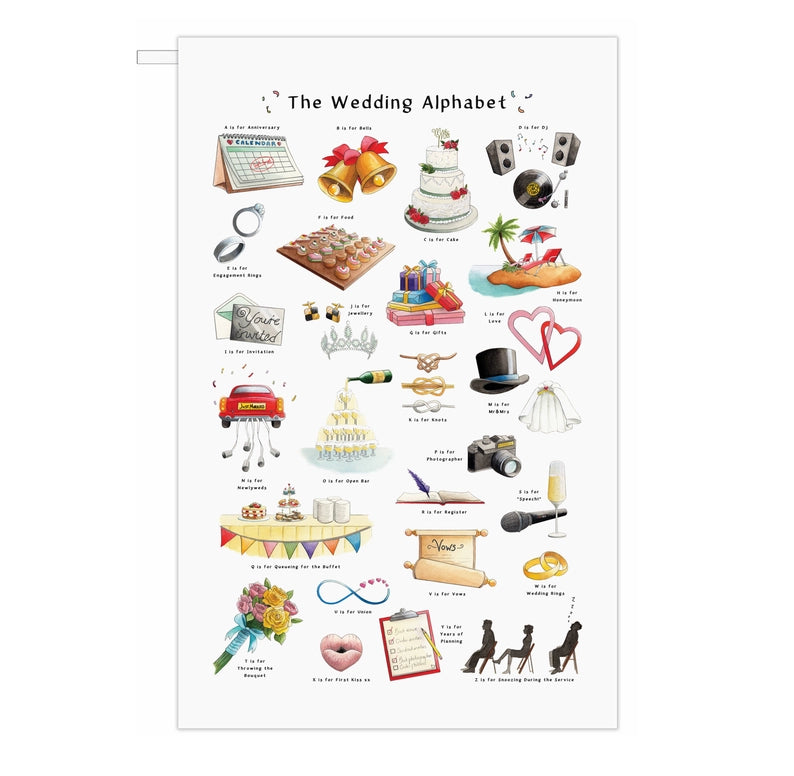 The Wedding Alphabet Greeting Card