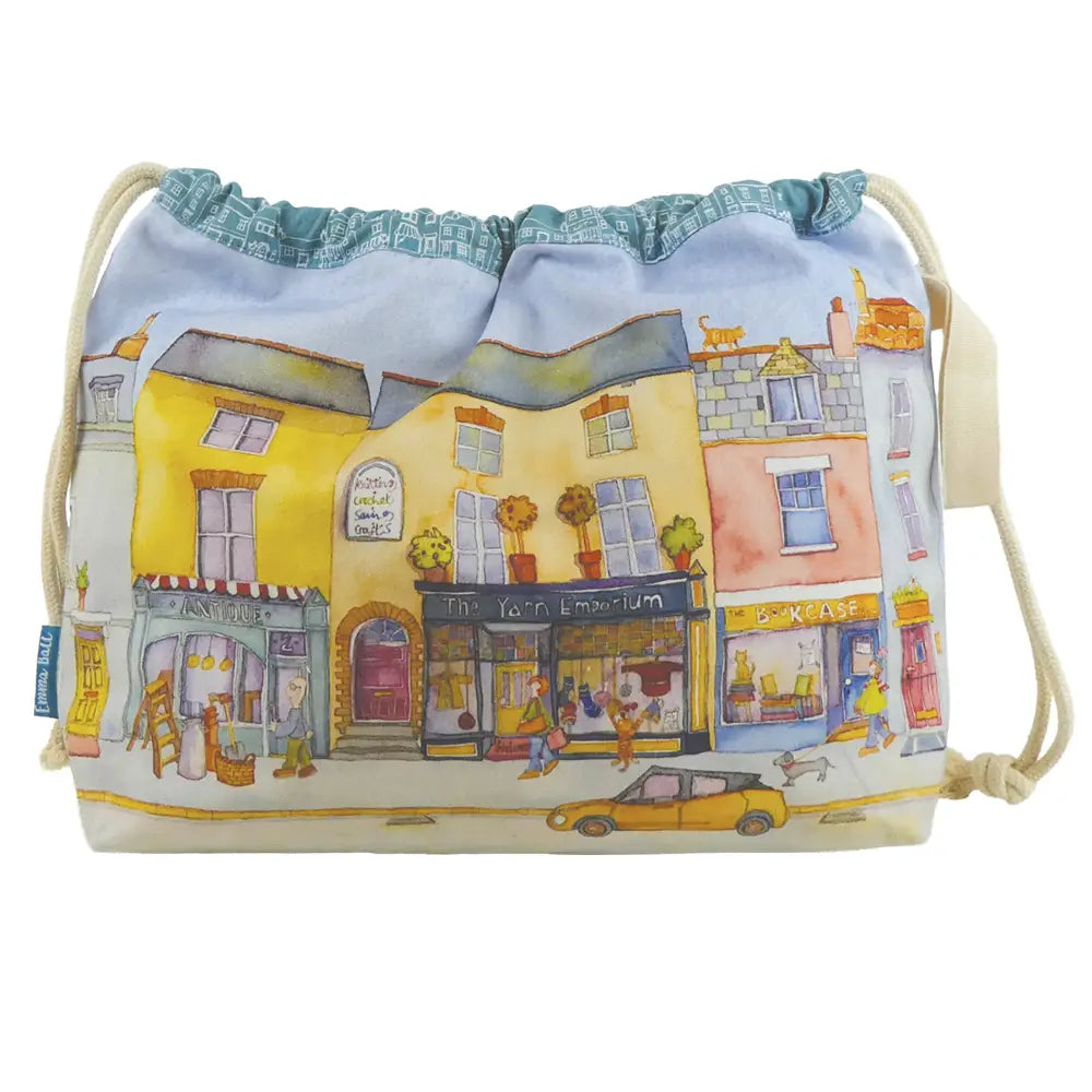 Market Street Drawstring Cotton Bag