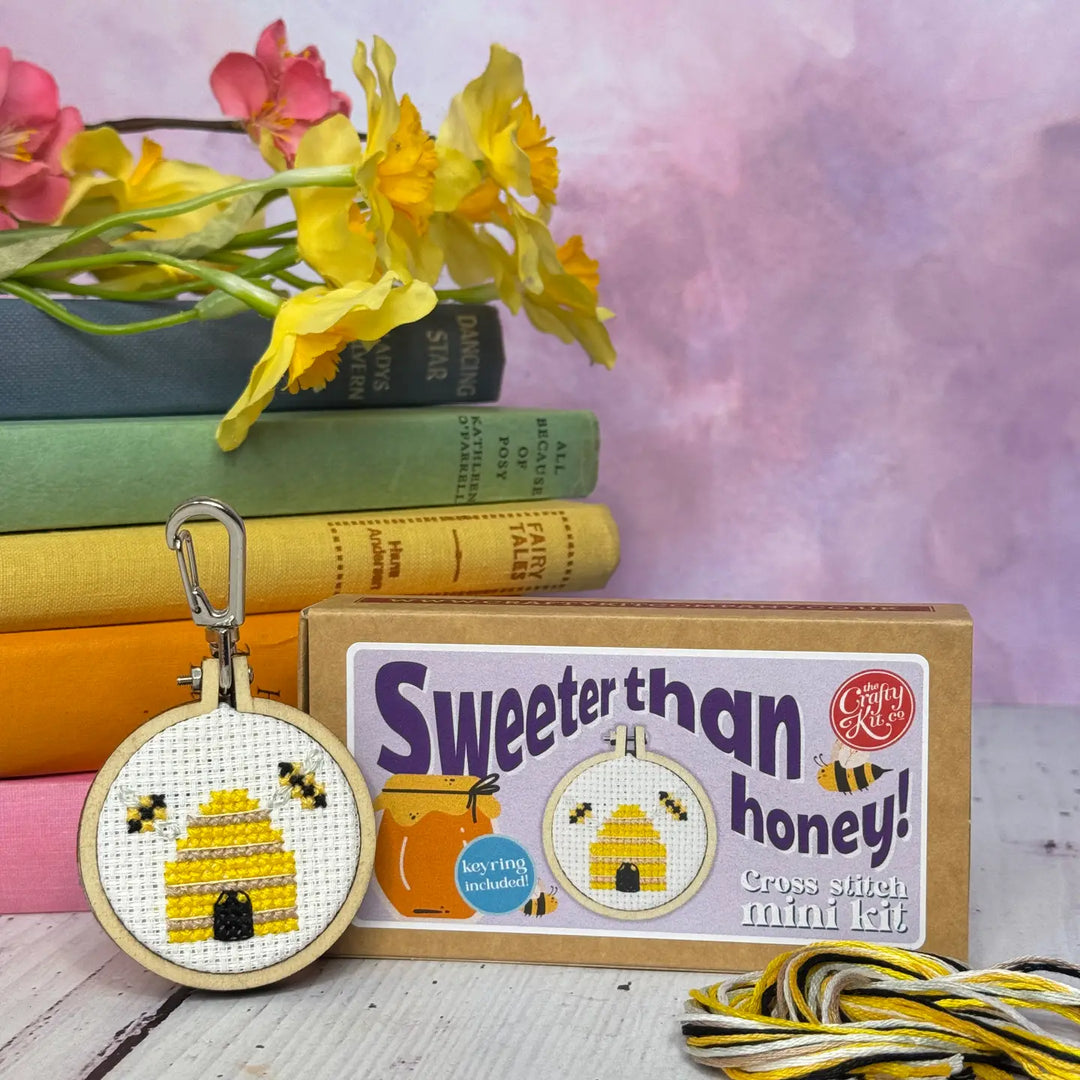 'Sweeter Than Honey' Mini Matchbox Cross Stitch Kit