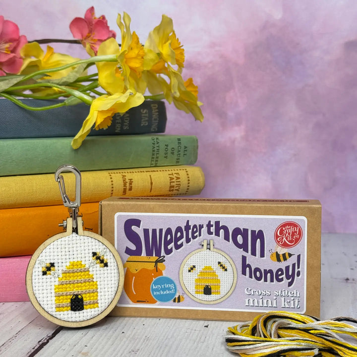 'Sweeter Than Honey' Mini Matchbox Cross Stitch Kit