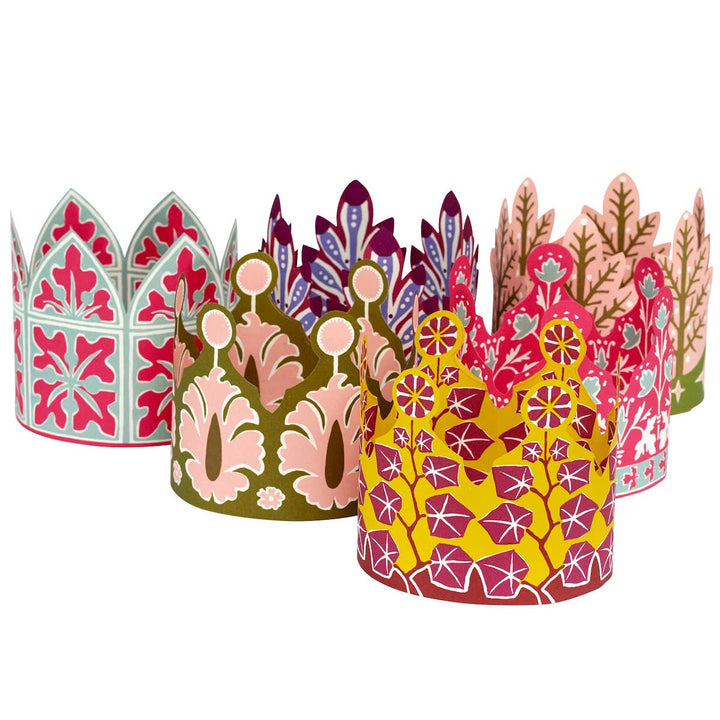 Six Extravagant Paper Coronets