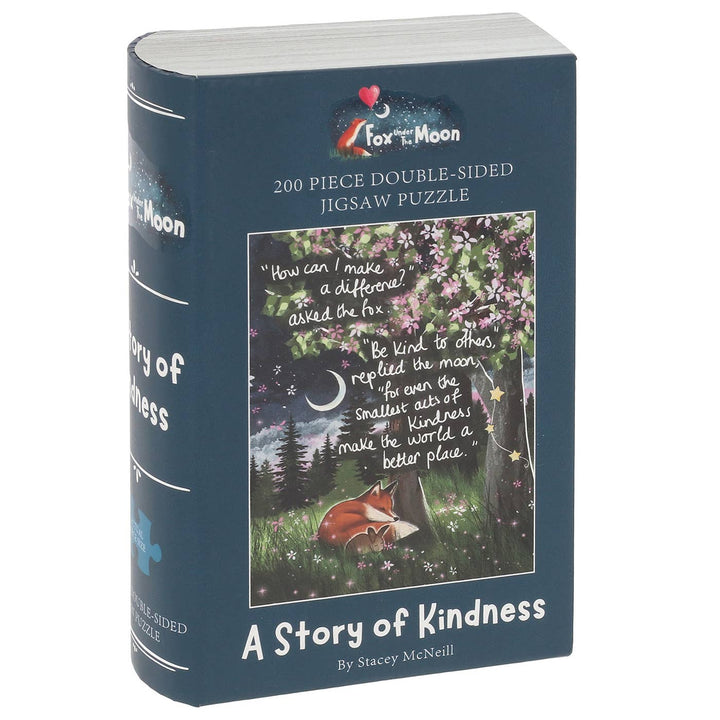 Fox Under The Moon Kindness 200 Piece Double Sided Jigsaw Puzzle