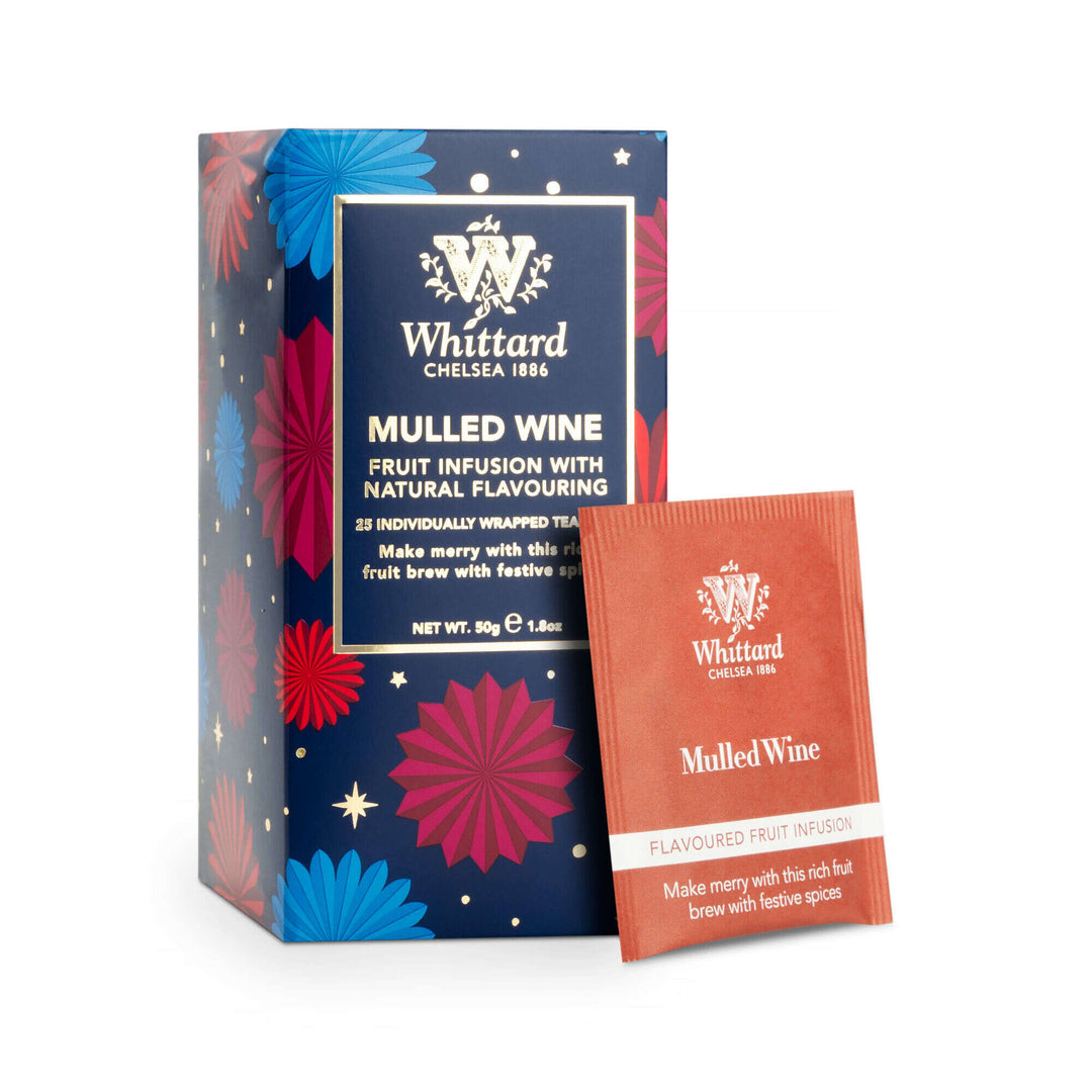 Whittard Christmas Mulled Wine 25 Individually Wrapped Teabags