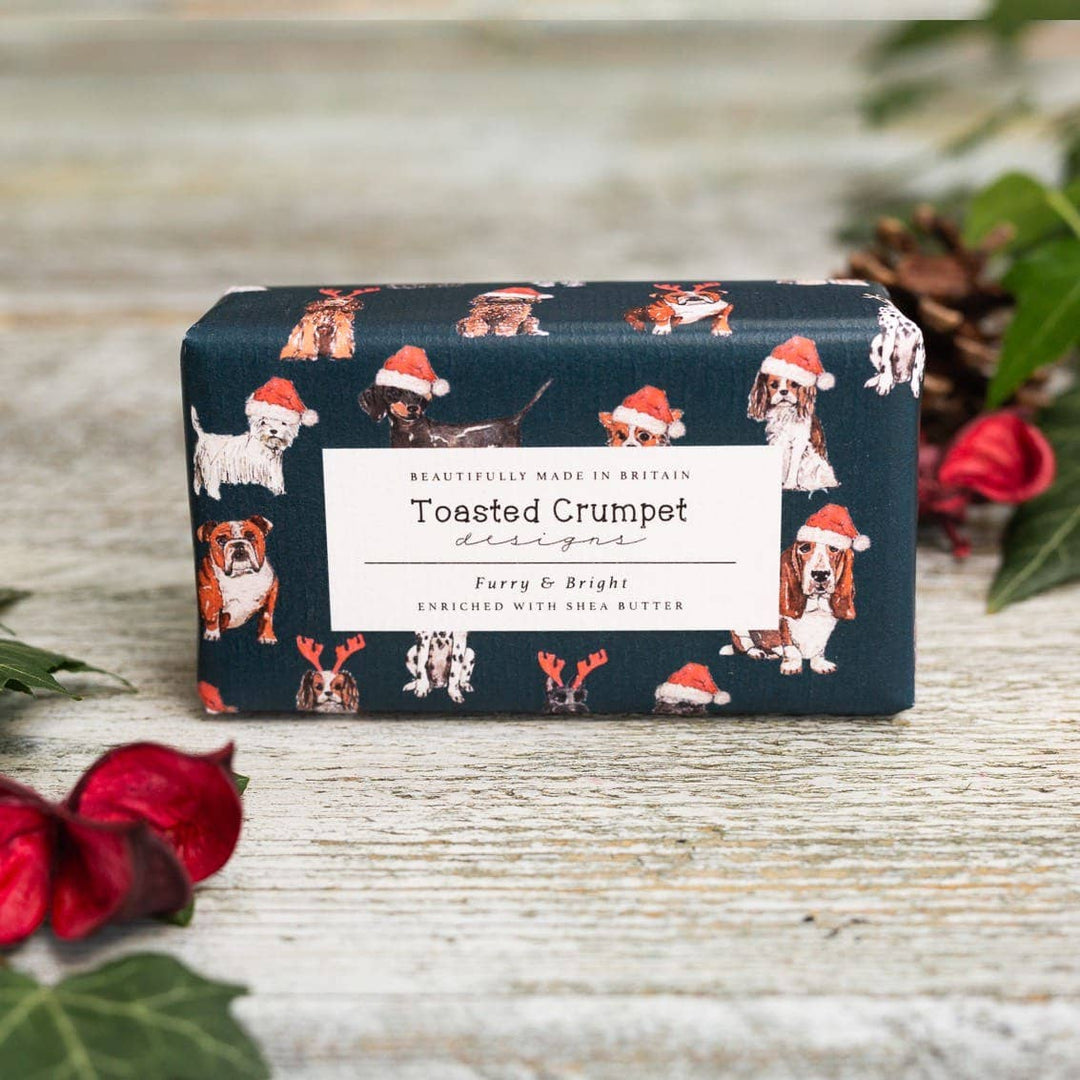 Furry & Bright (Christmas Dogs)  Soap 190G Soap Bar