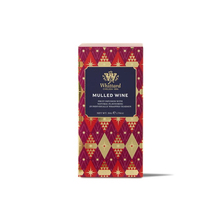 Whittard Christmas Mulled Wine 25 Individually Wrapped Teabags