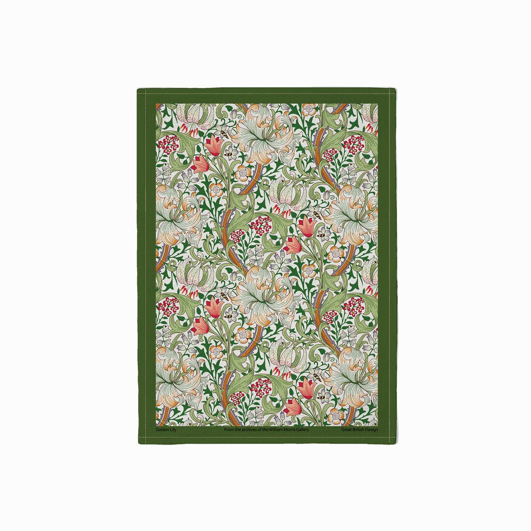 Golden Lily Cotton Tea Towel
