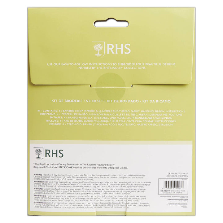 Royal Horticultural Society Orchids Embroidery Kit