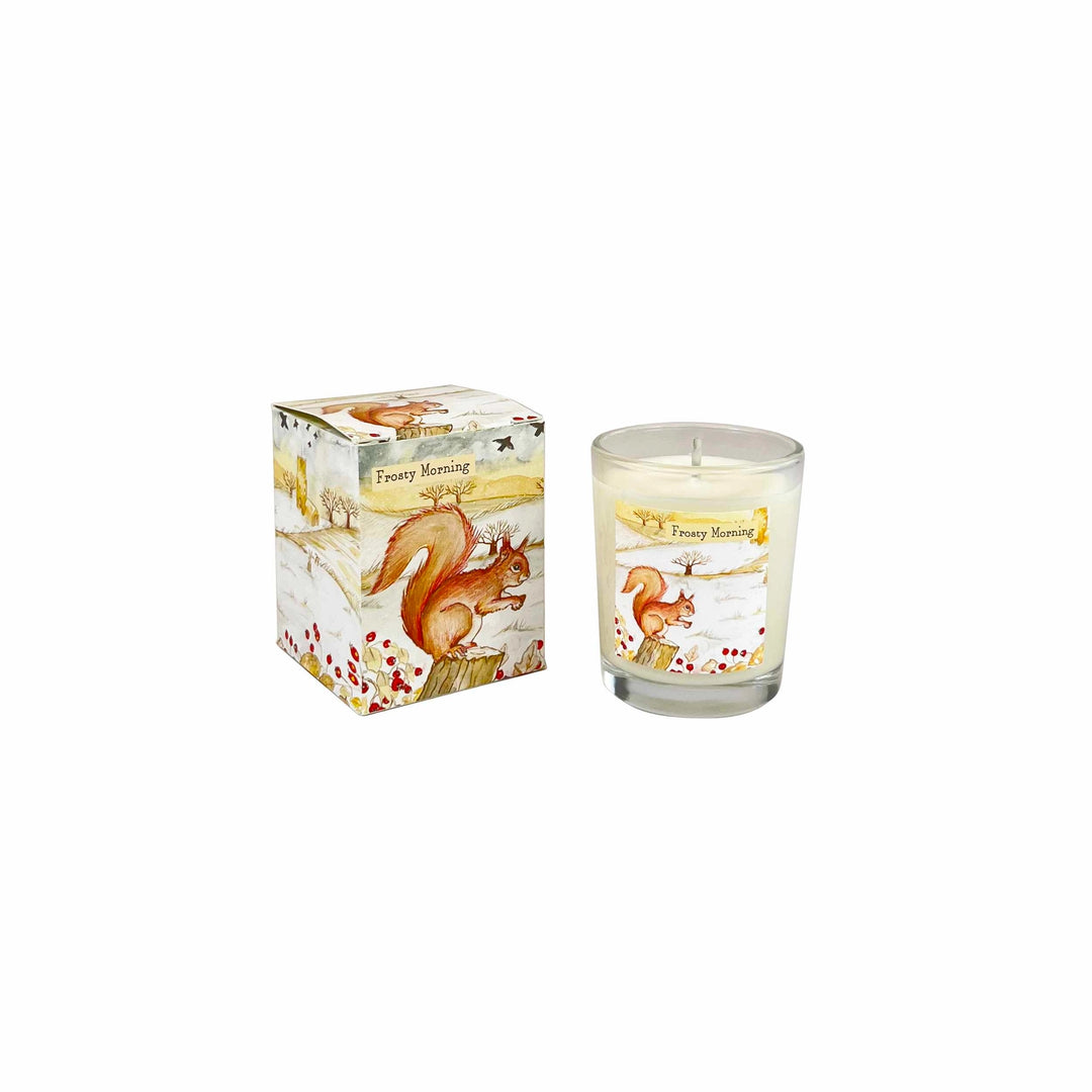 Frosty Morning- Votive Candle - Squirrel