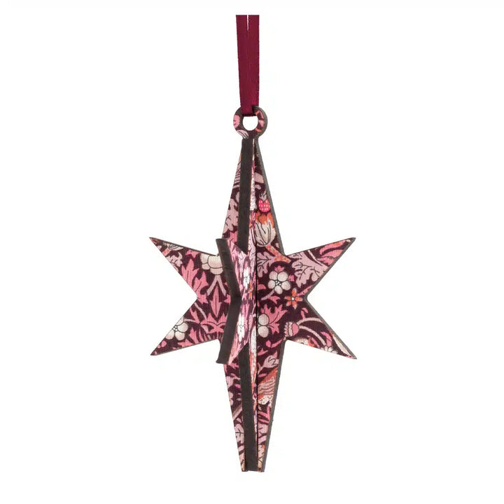 3D Star Wooden Hanging Decoration
