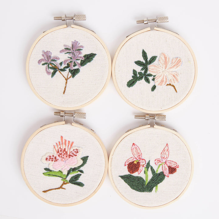 Royal Horticultural Society Miniature Floral Embroidery Kit