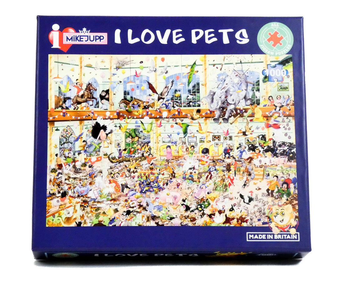 I Love Pets 1000 Piece Jigsaw Puzzle by Mike Jupp