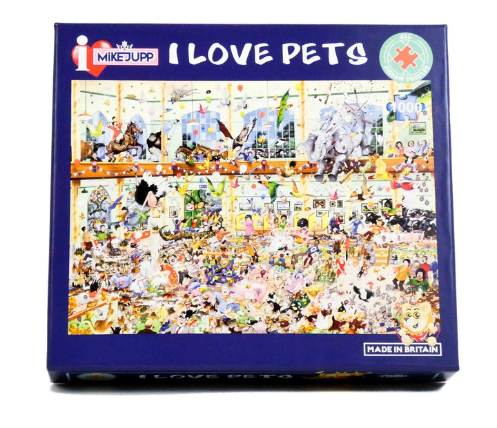 I Love Pets 1000 Piece Jigsaw Puzzle by Mike Jupp