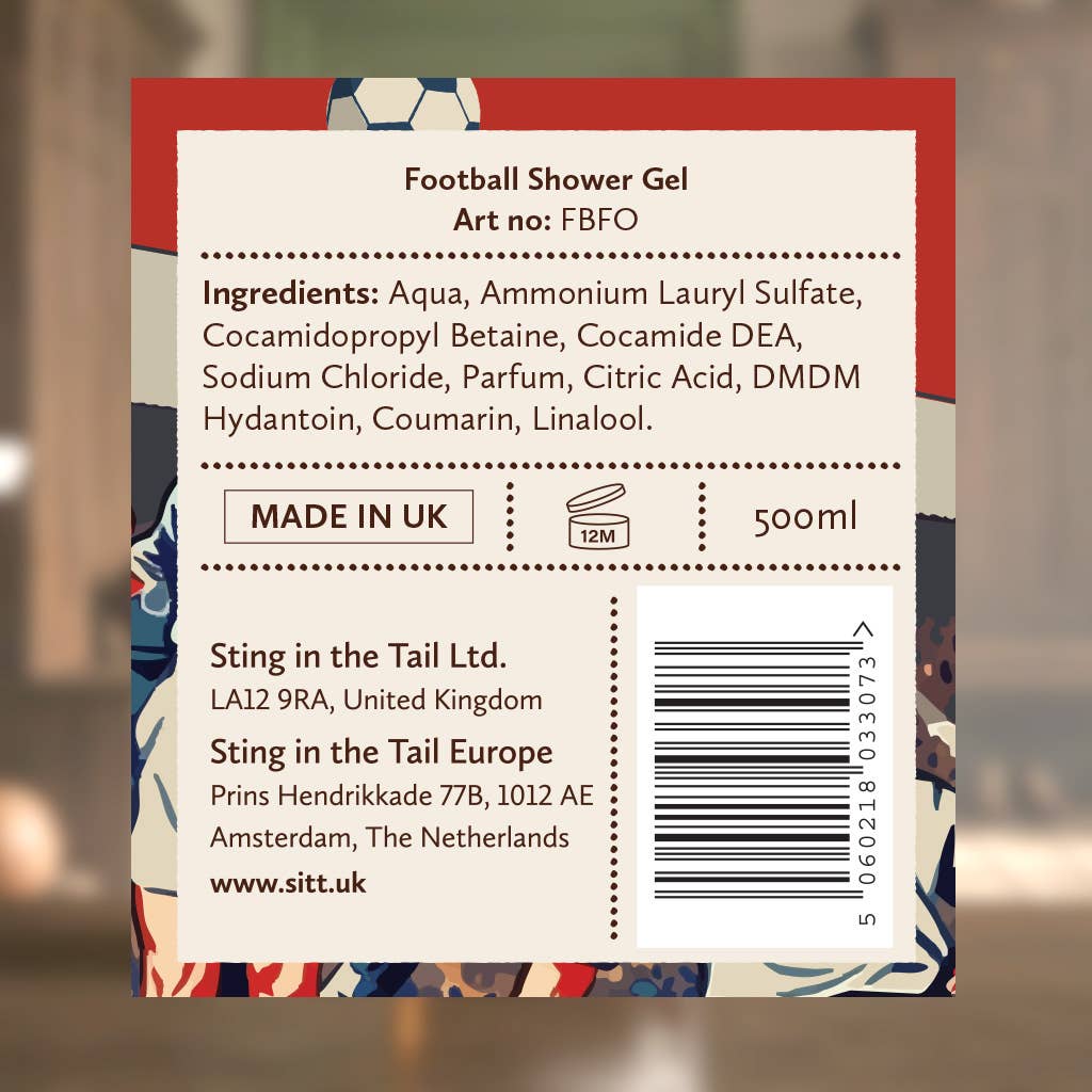 'Extra Time!' Football Shower Gel 500ml