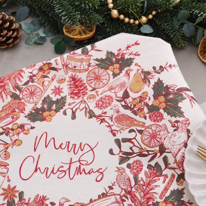 Two Turtle Doves Set Of 4 Cloth Napkins
