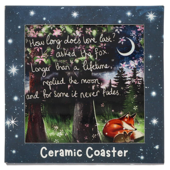 Fox Under The Moon Love Coaster
