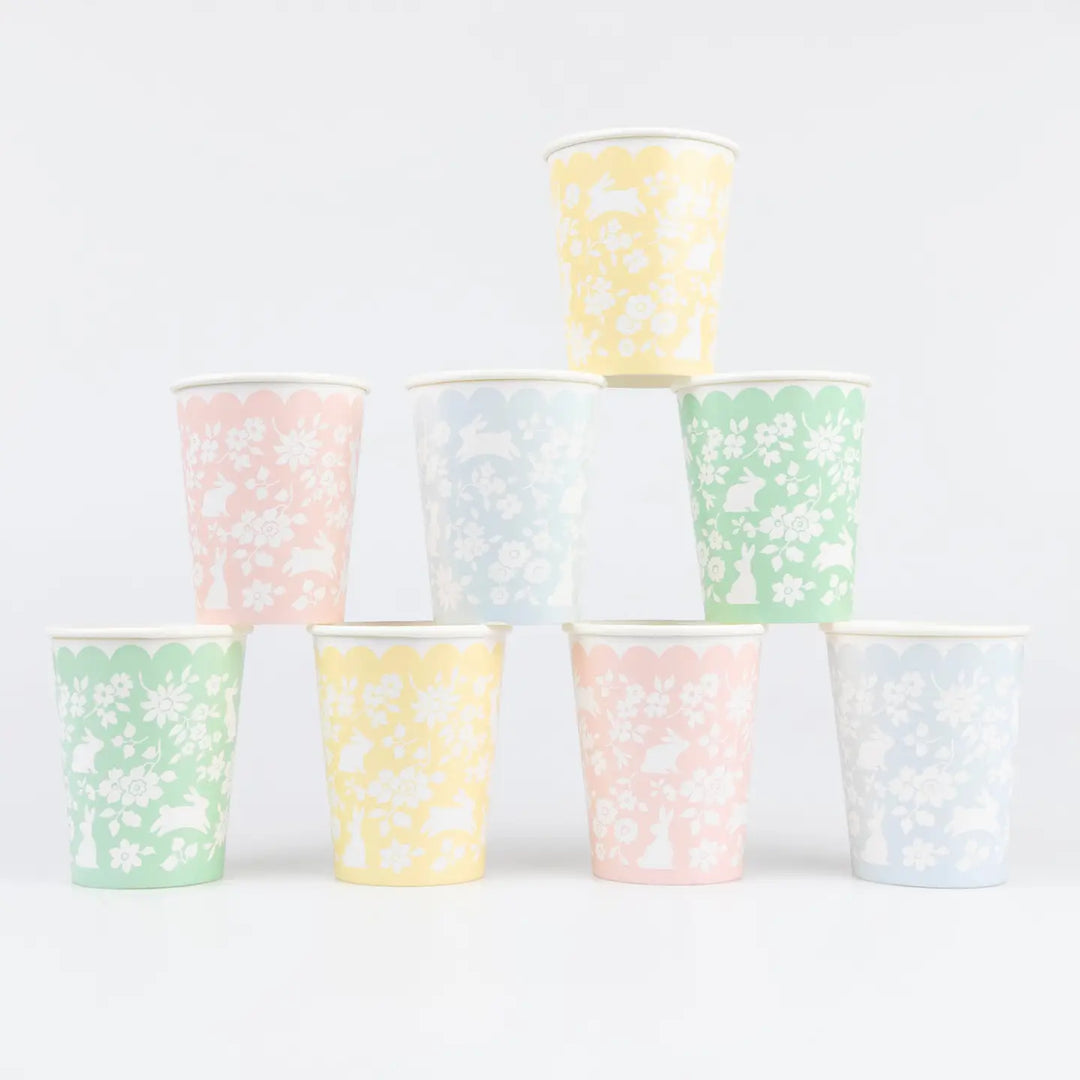 Ditsy Bunny Paper Cups
