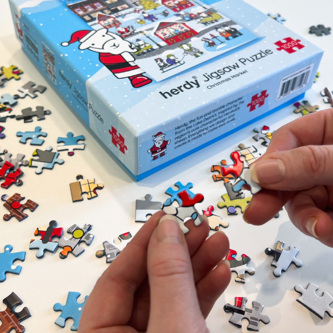 Herdy Limited Edition Christmas Jigsaw Puzzle - 1000 Piece Puzzle