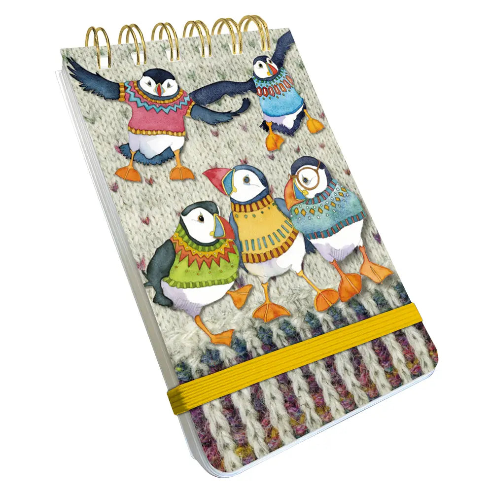 Woolly Puffins Mini Spiral Pad