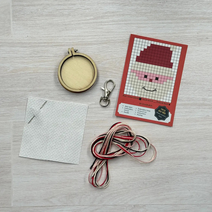 'Ho Ho Ho Santa' Mini Matchbox Cross Stitch Kit