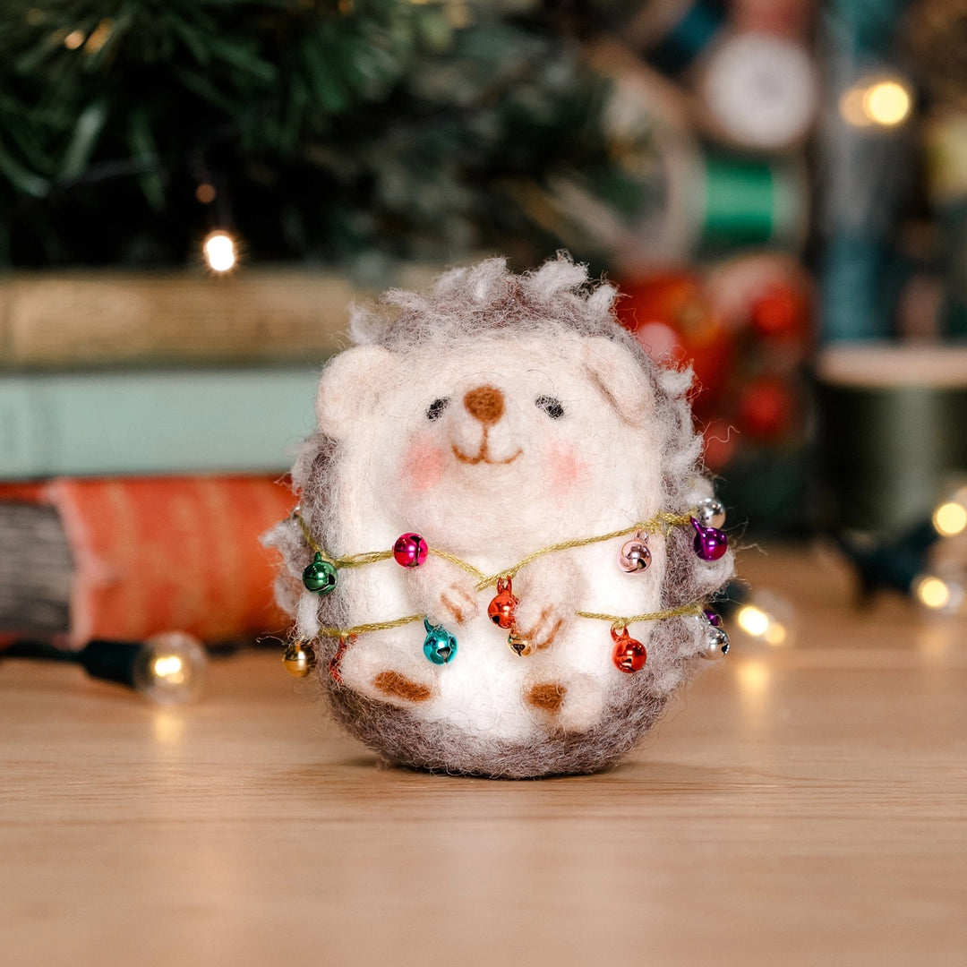 Christmas  Hedgehog Needle Felting Kit