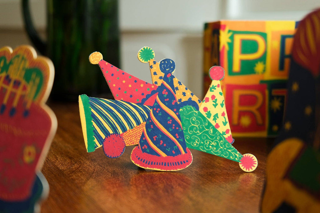 PARTY HATS GREETING CARD