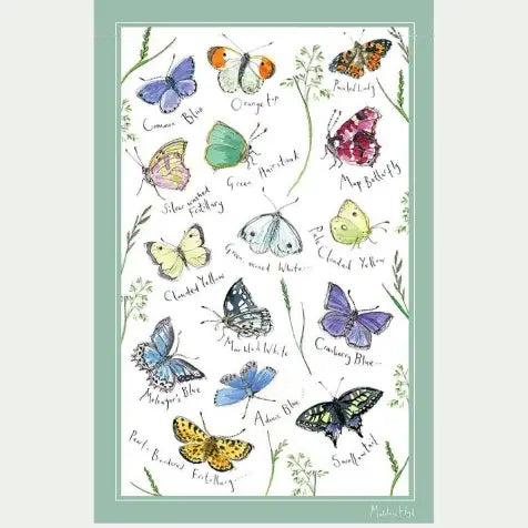 Madeleine Floyd 'Meadow Butterflies' Tea Towel