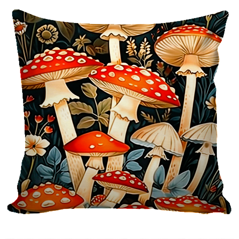 Toadstool Artwork Pillow