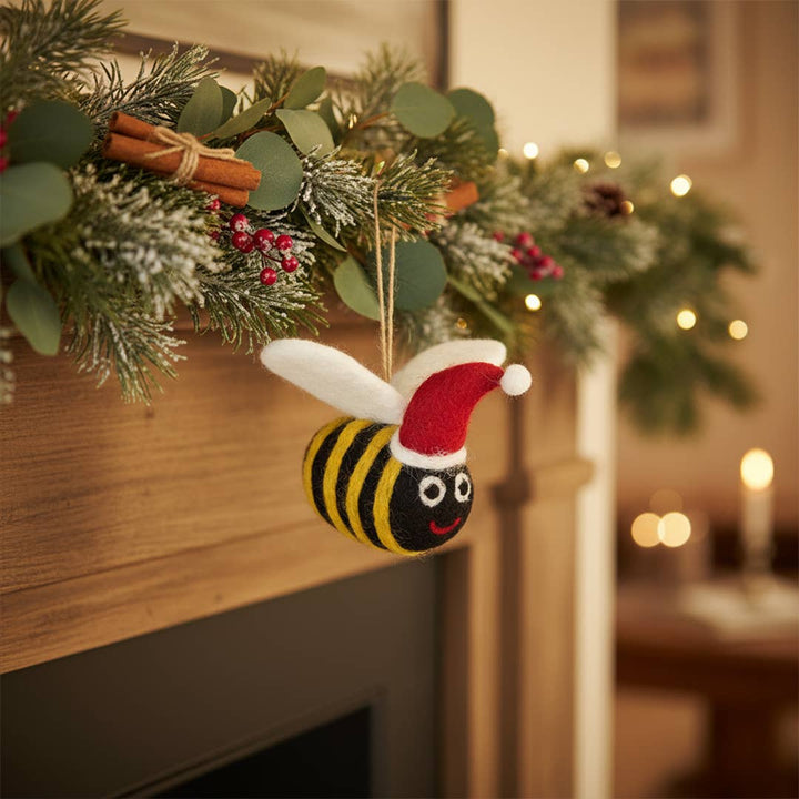 Christmas Big Bumblebee Handmade Felt Hanging Decoration