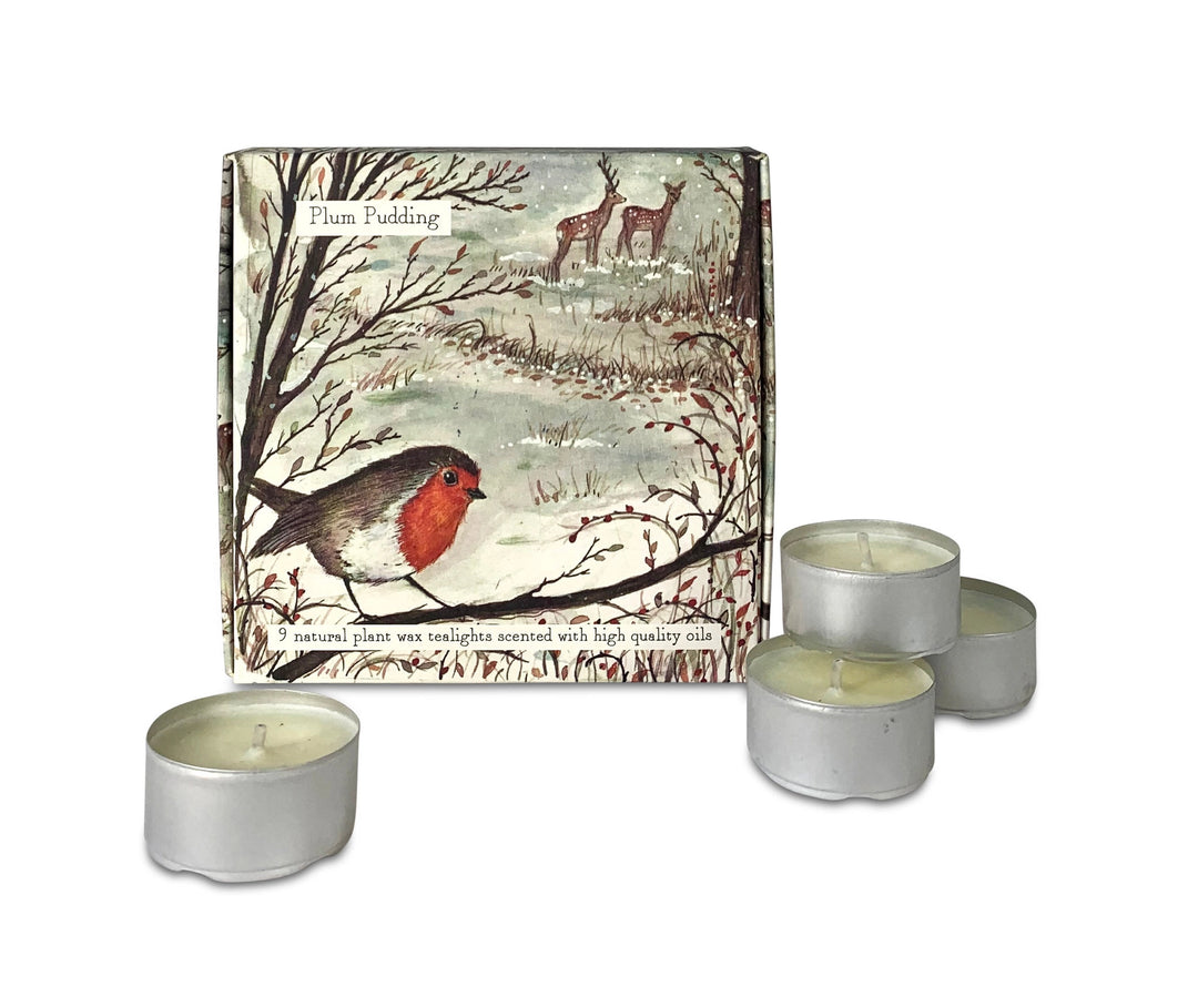 Plum Pudding - Box of 9 Tealights