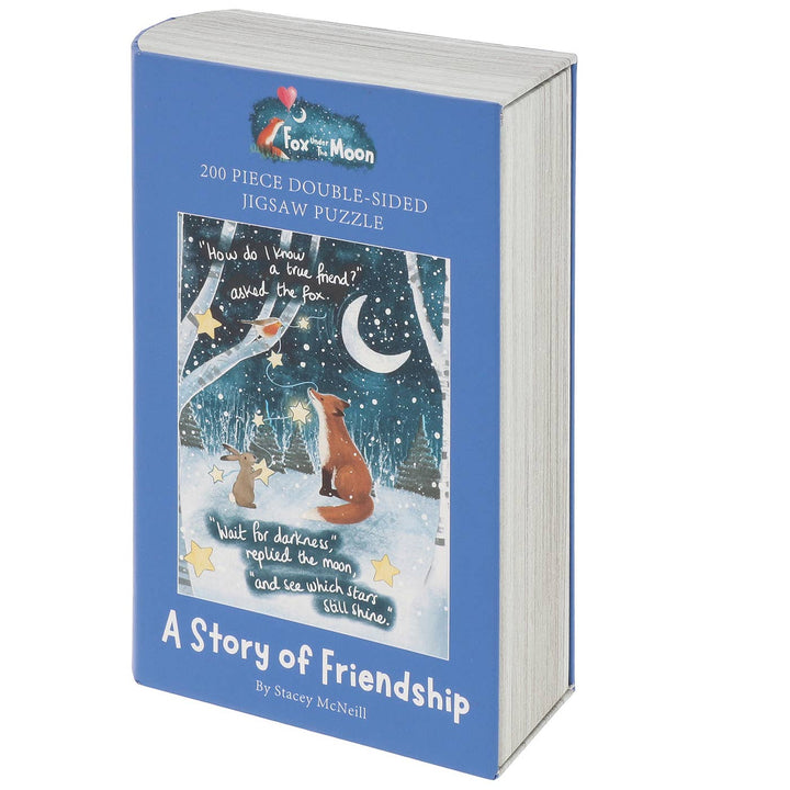 Fox Under The Moon Friendship 200 Piece Double Sided Jigsaw Puzzle