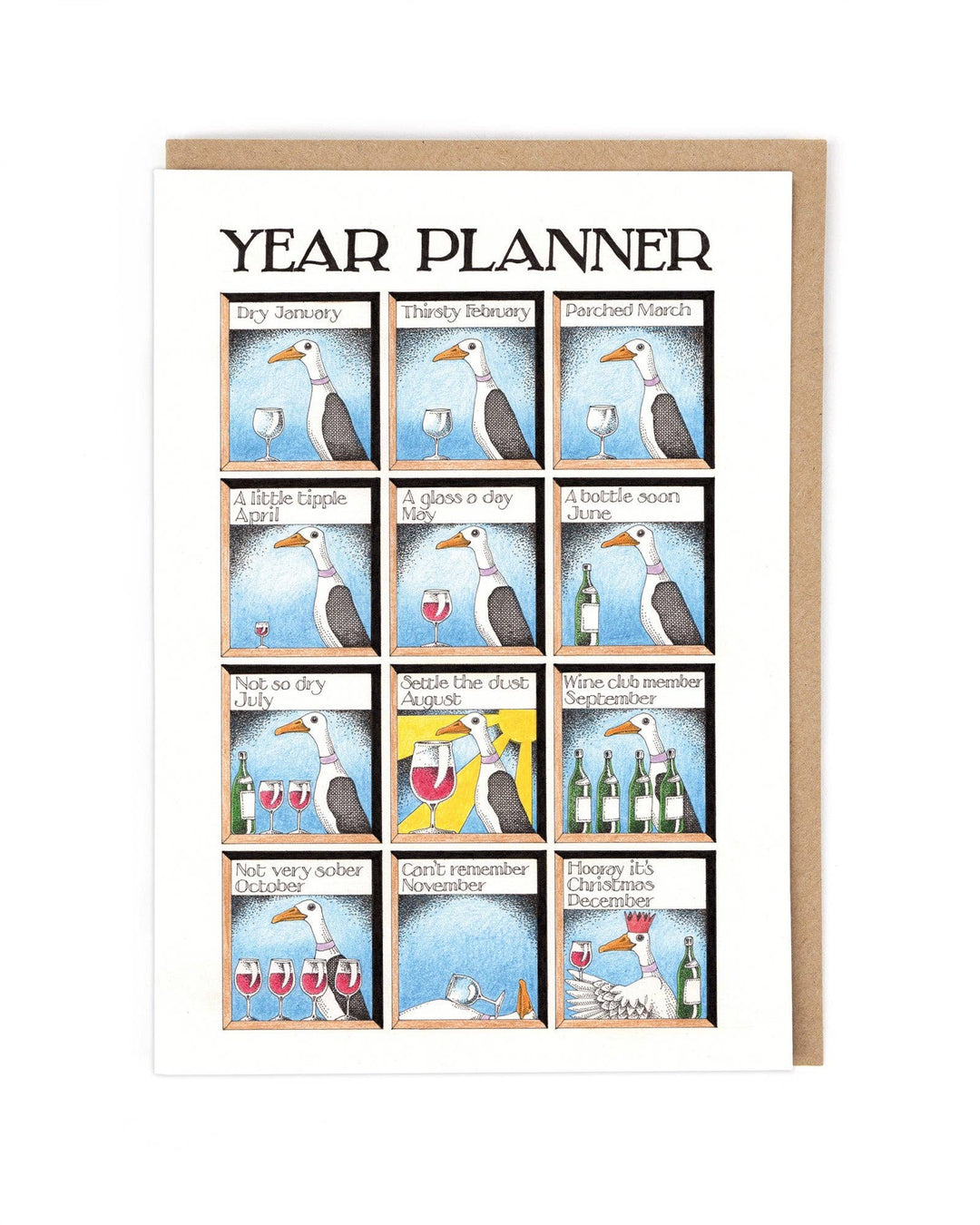 Year Planner Card by Simon Drew