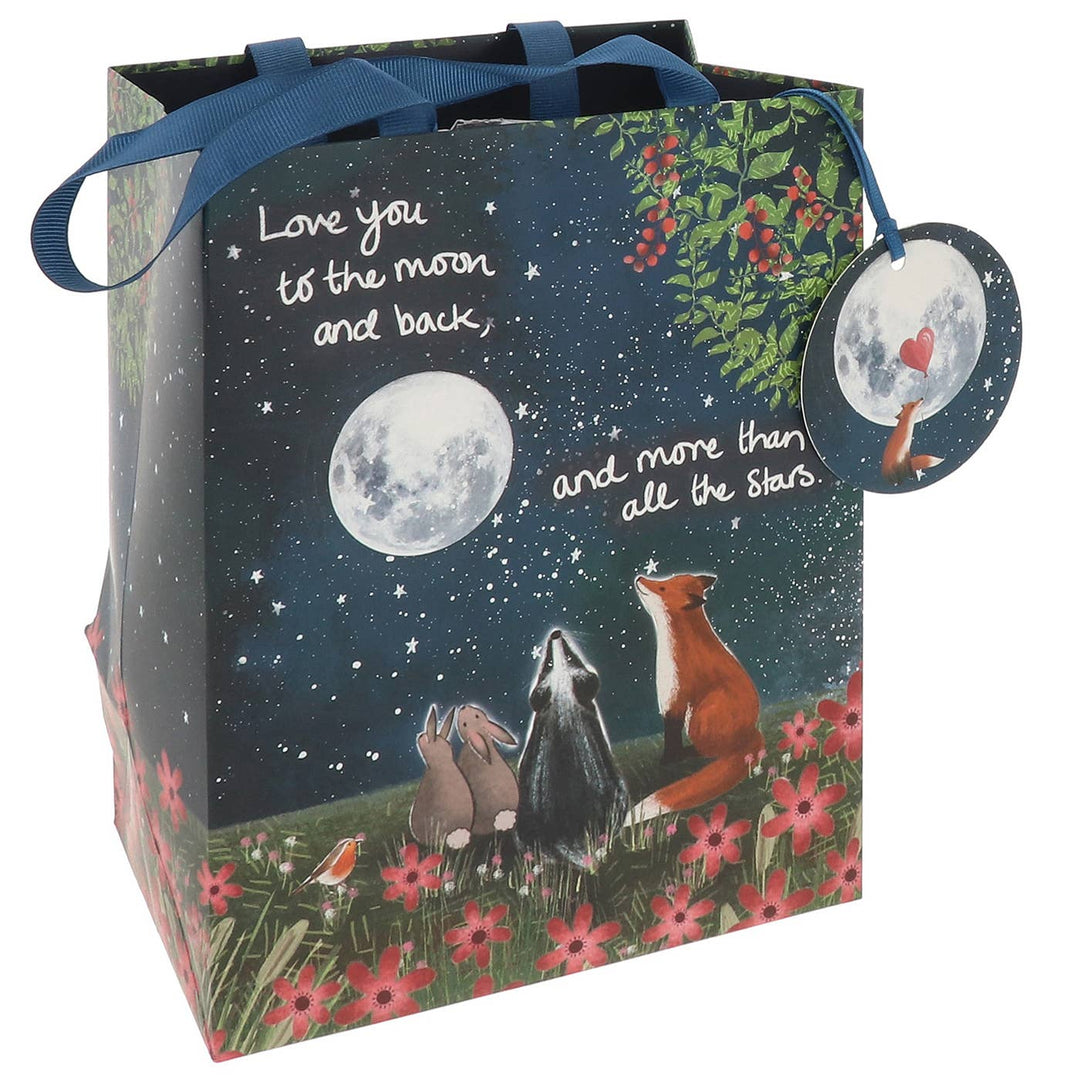 Fox Under The Moon Love You Medium Gift Bag
