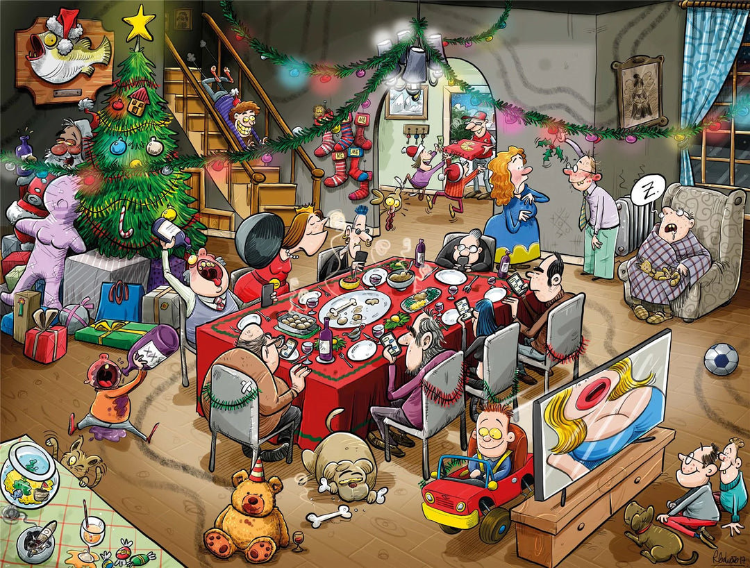 Chaos at Christmas 4 x 500 Piece Jigsaw Puzzles