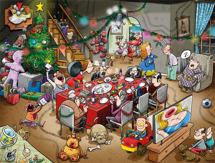 Chaos at Christmas 4 x 500 Piece Jigsaw Puzzles