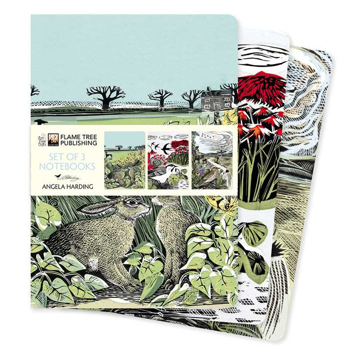 Landscapes Set of Three 8" x 6" A5 Standard Notebooks by Angela Harding