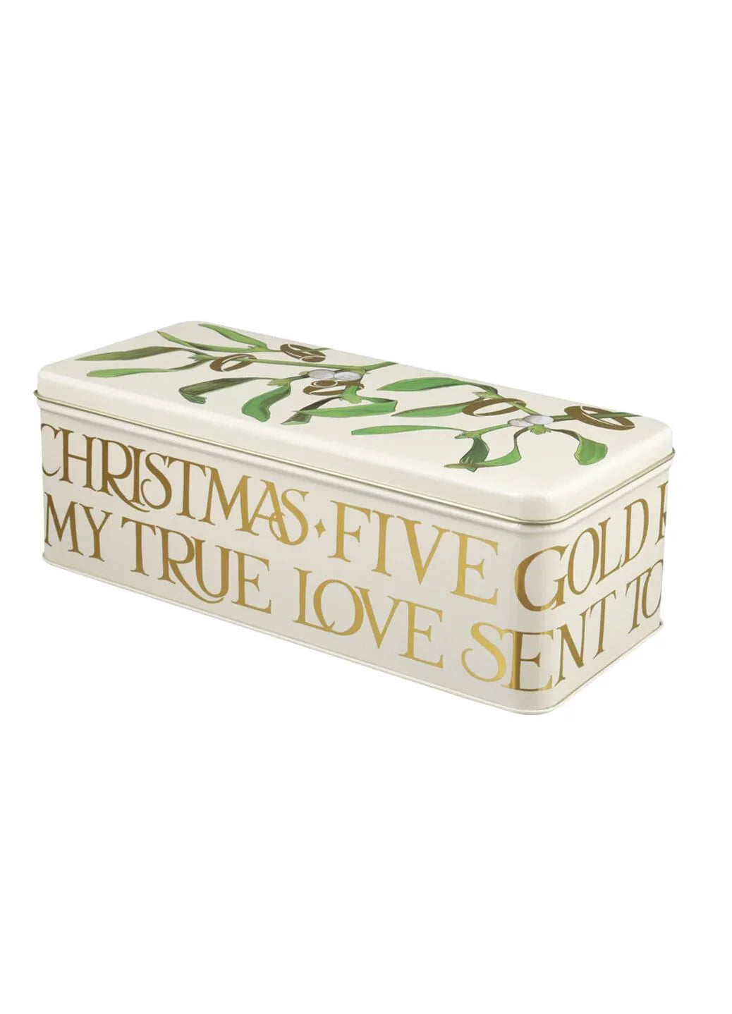 5 Gold Rings Long Deep Rectangular Tin