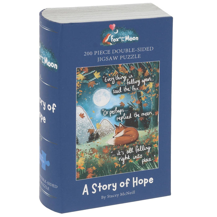 Fox Under The Moon Hope 200 Piece Double Sided Jigsaw Puzzle