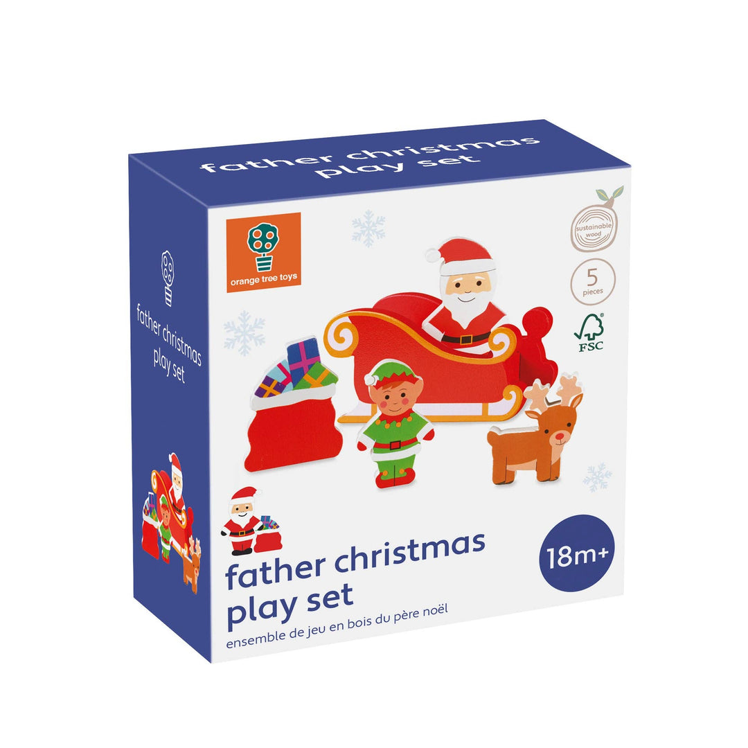 Father Christmas Wooden Play Set