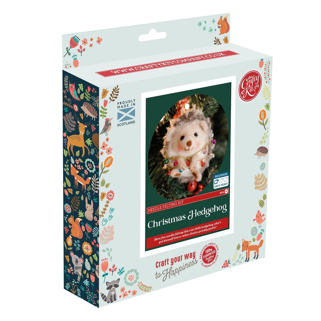 Christmas  Hedgehog Needle Felting Kit