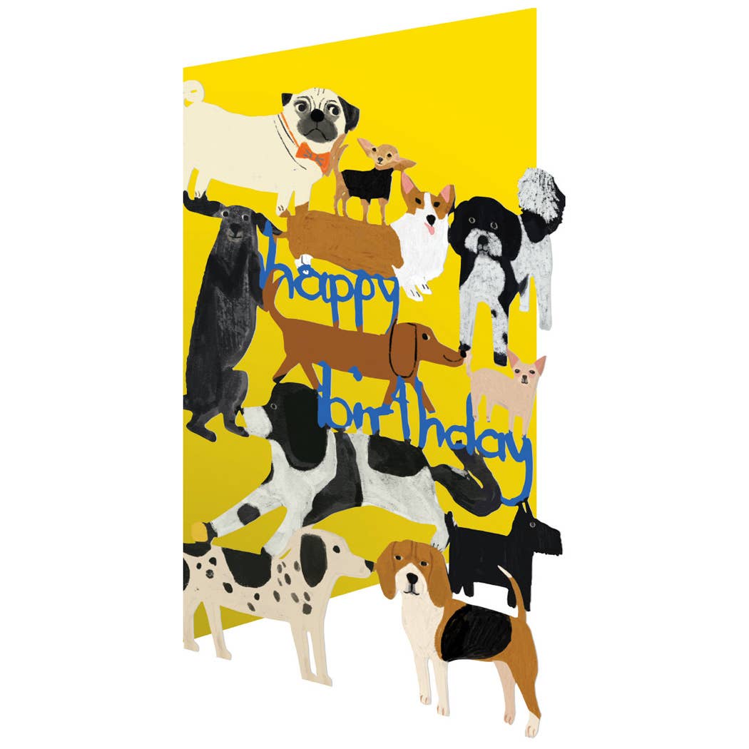 Happy Hounds Lasercut Card