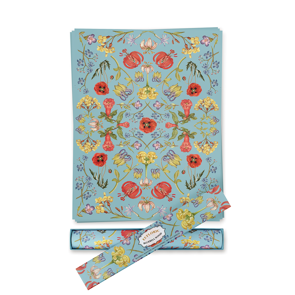 'Euphloric Bluebell Wood' Bluebell-Scented Drawer Liners