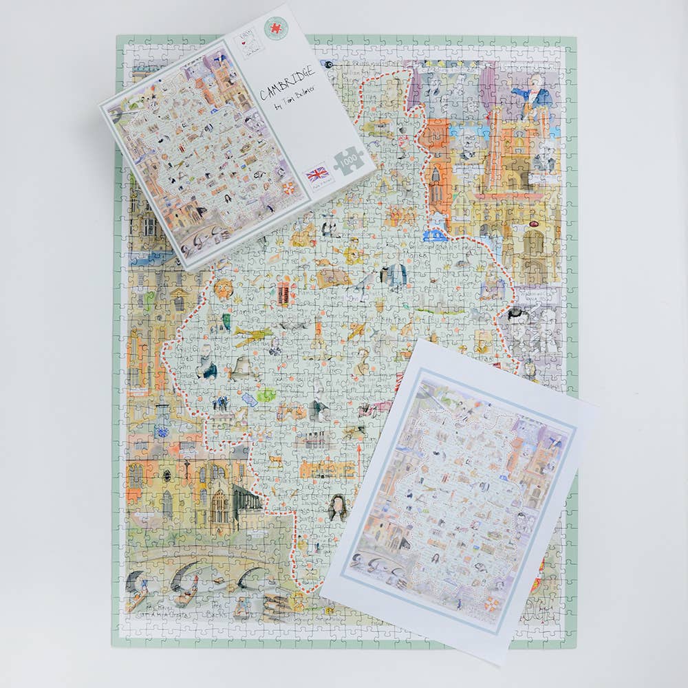 Map of Cambridge 1000 Piece Jigsaw Puzzle by Tim Bulmer