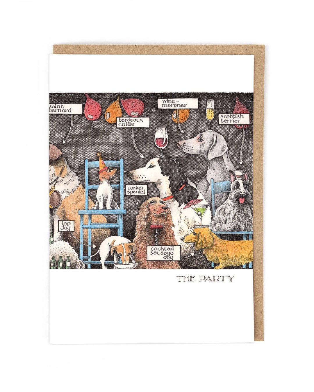 The Party Dog Card by Simon Drew