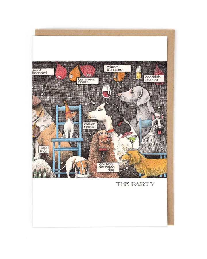 The Party Dog Card by Simon Drew